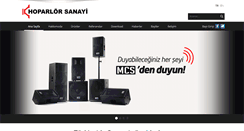 Desktop Screenshot of hoparlorsanayi.com